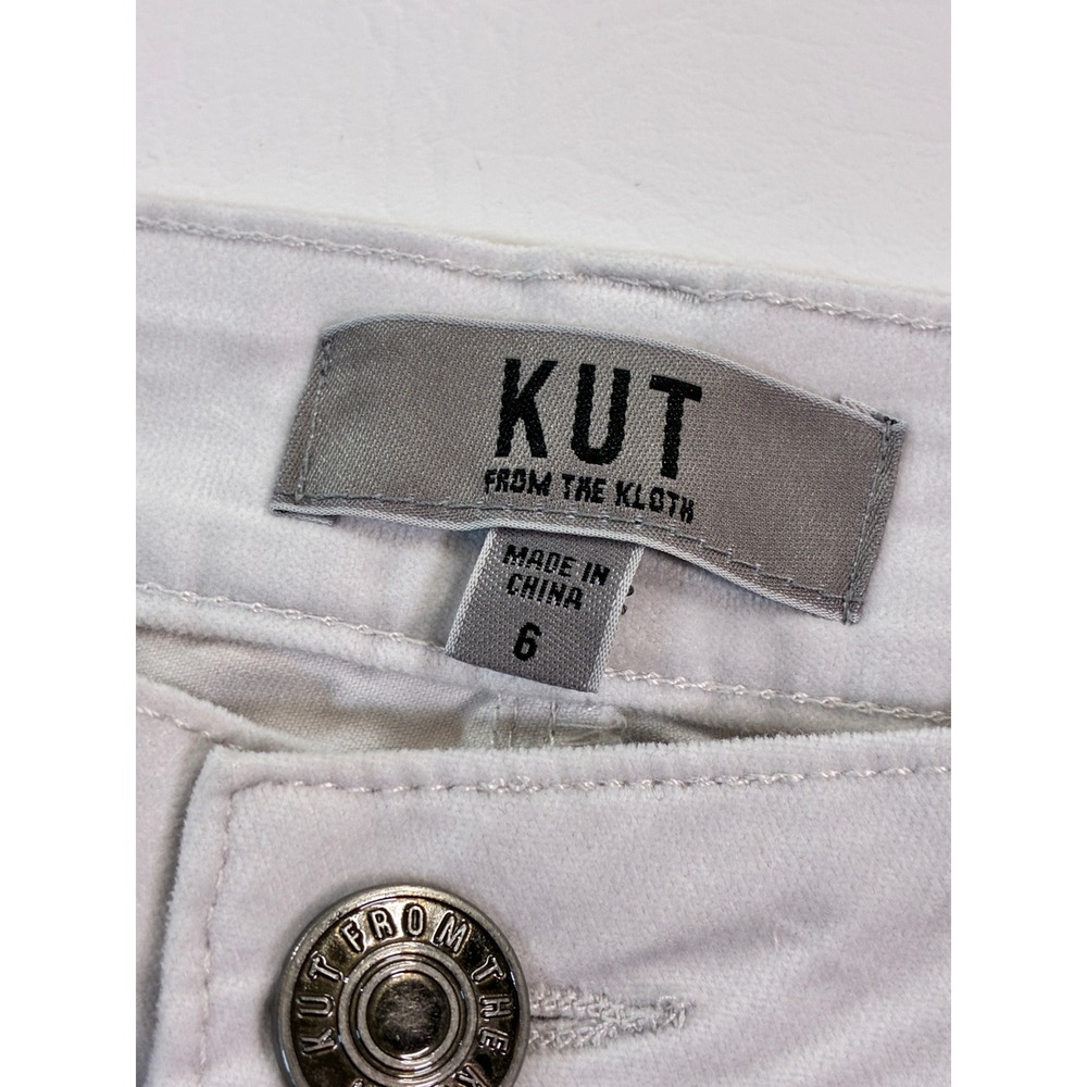 KUT From The Kloth High Rise Ana Flare Pants Light Grey Size 6 NWT - Picture 4 of 9